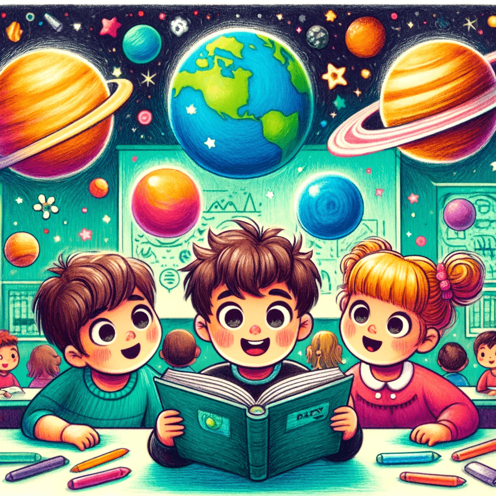 leren over de ruimte voor kinderen