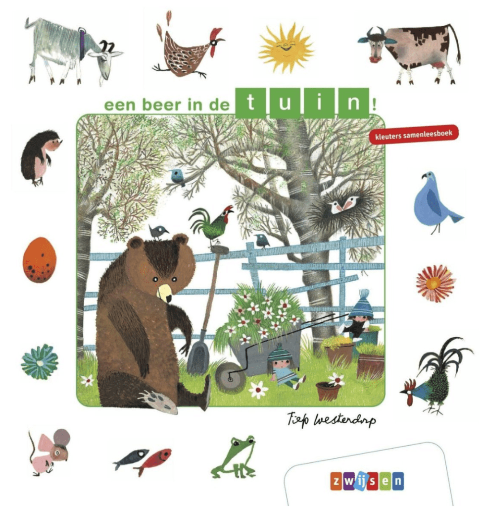 Kleuters samenleesboeken - een beer in de tuin!