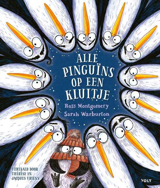 Alle pinguïns op een kluitje rijmboek