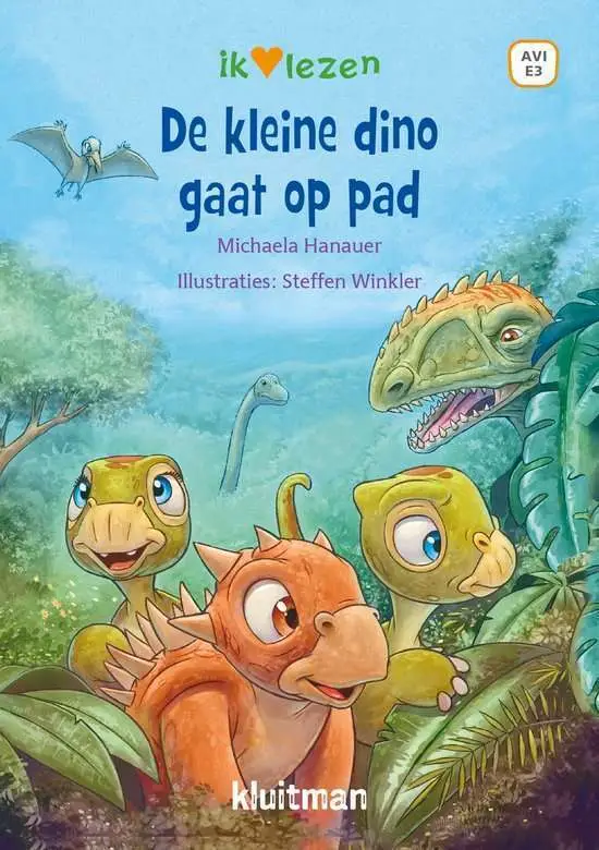 De kleine Dino gaat op pad kinderboeken om te leren lezen