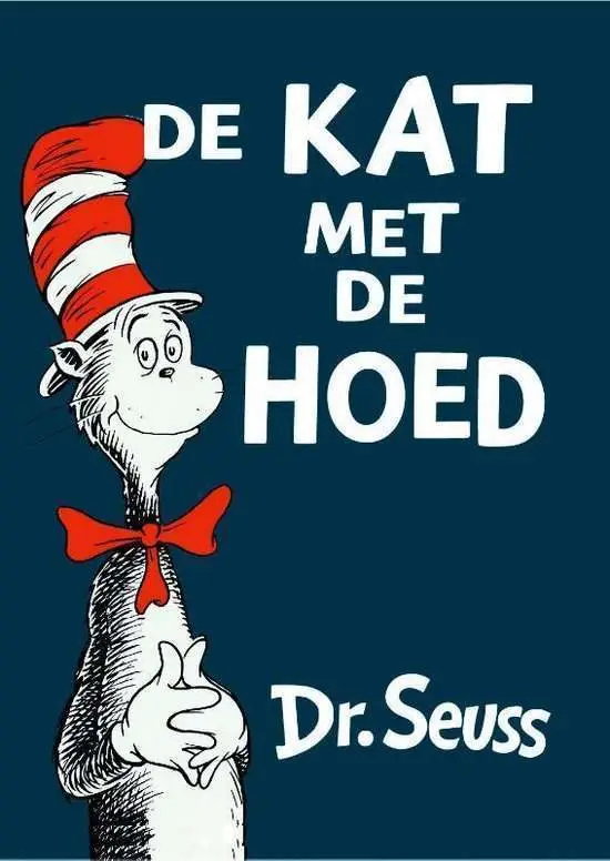 Dr. Seuss - De kat met de hoed kinderboek leren lezen