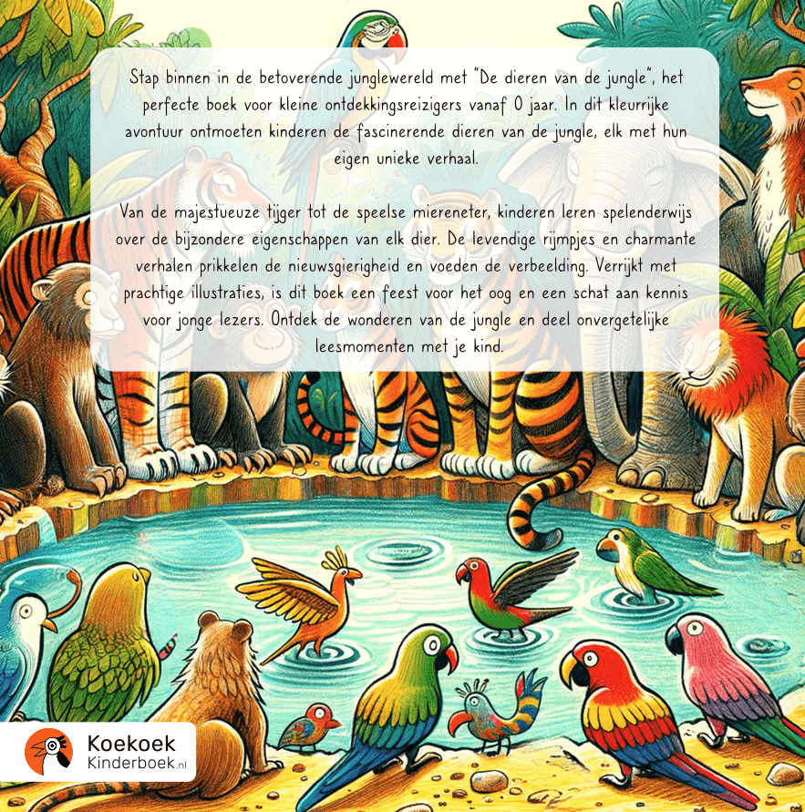 kinderboek over dieren jungle