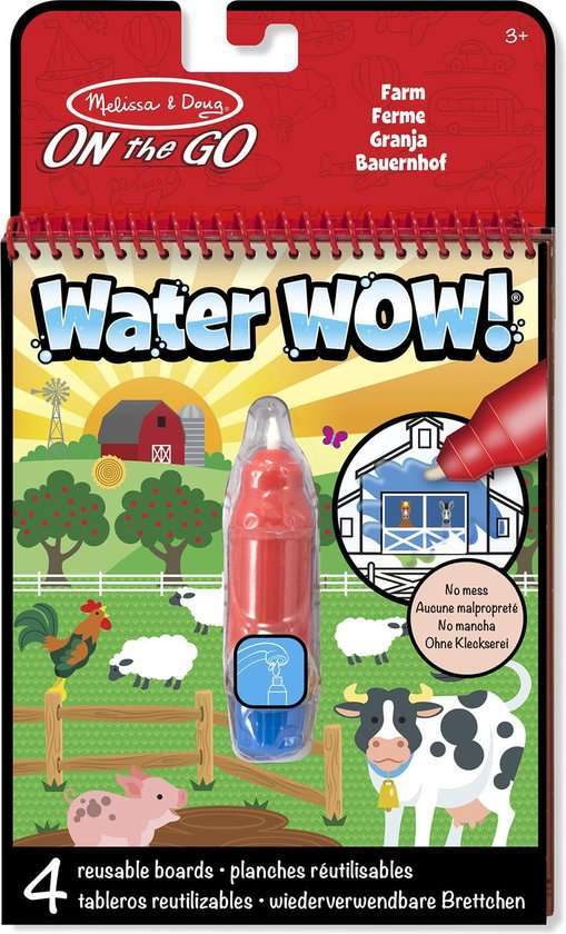 Melissa & Doug Water WOW! - Op de boerderij kleurboek voor kinderen