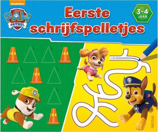 PAW Patrol - Kleurboek - Eerste Schrijfspelletjes kleurboek voor kinderen