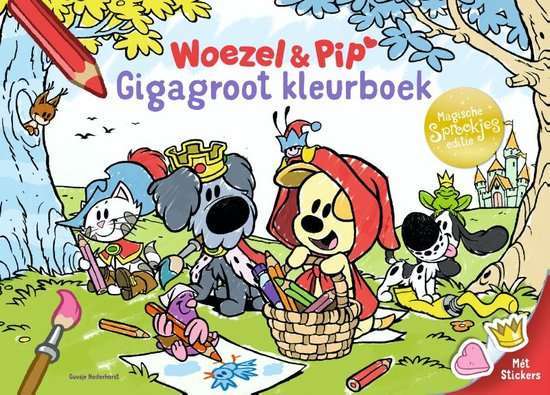 Woezel & Pip - Gigagroot kleurboek Sprookjes kleurboek voor kinderen