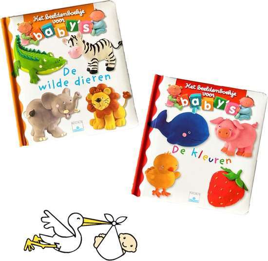 Kleuren en Dieren leren Baby boekjes