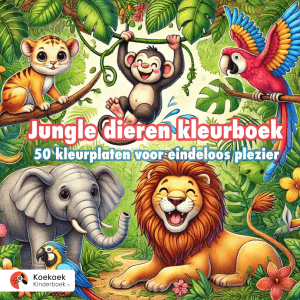 jungle dieren kleurboek voor kinderen