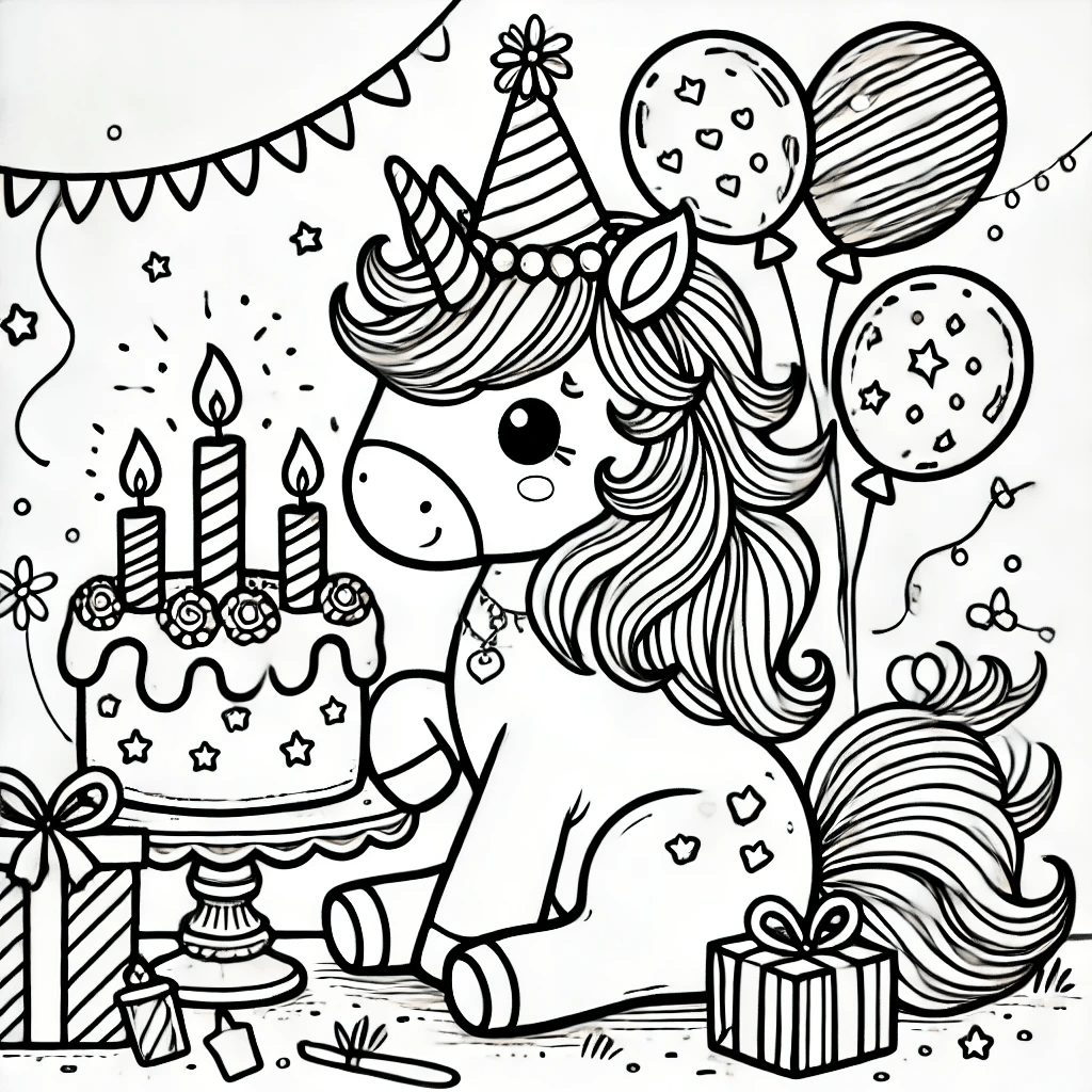 unicorn kleurplaten