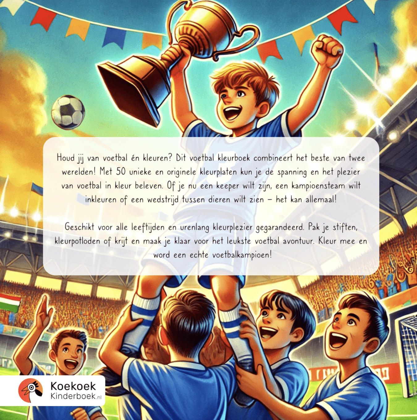 voetbal kleurboek voor kinderen