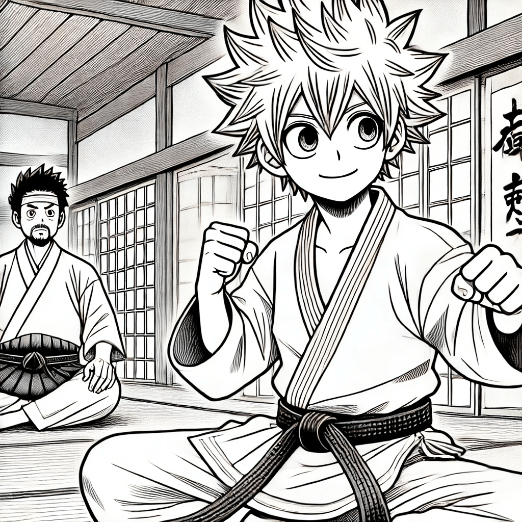 anime kleurplaat kinderen