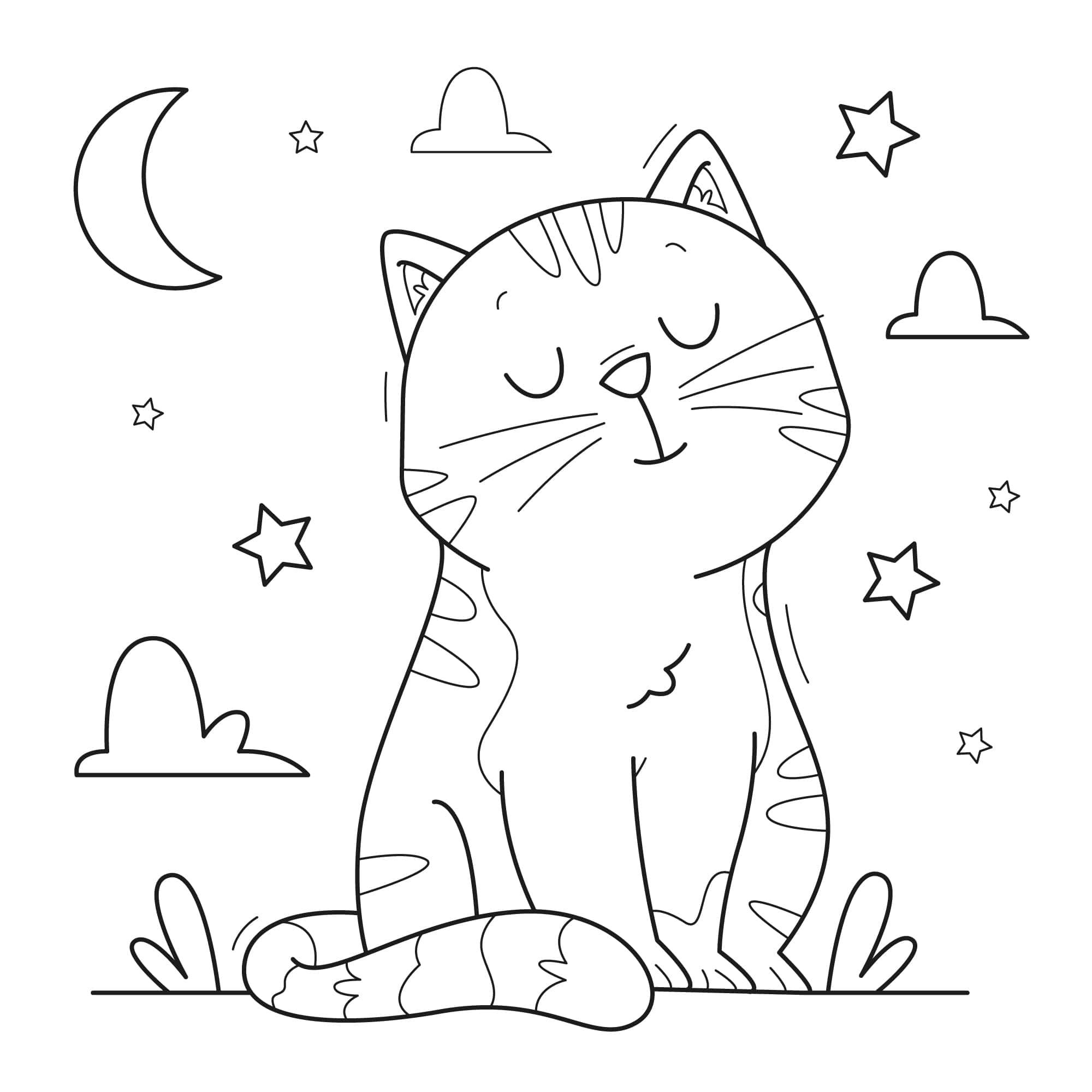 katten kleurplaten kinderen