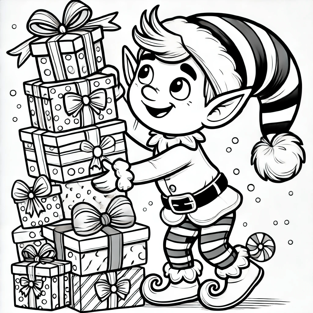 kerst kleurplaat