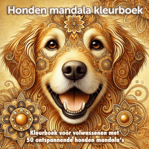 honden mandala kleurboek