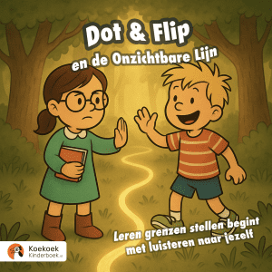 kinderboek over grenzen stellen dot & flip en de onzichtbare lijn