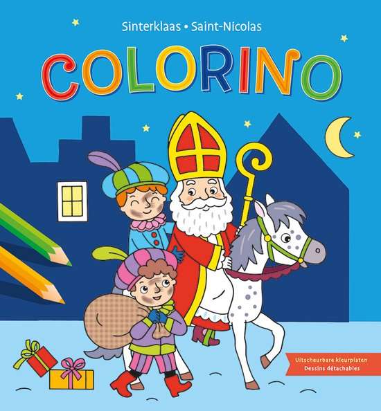 Sinterklaas kleurblok / Saint-Nicolas bloc de coloriage