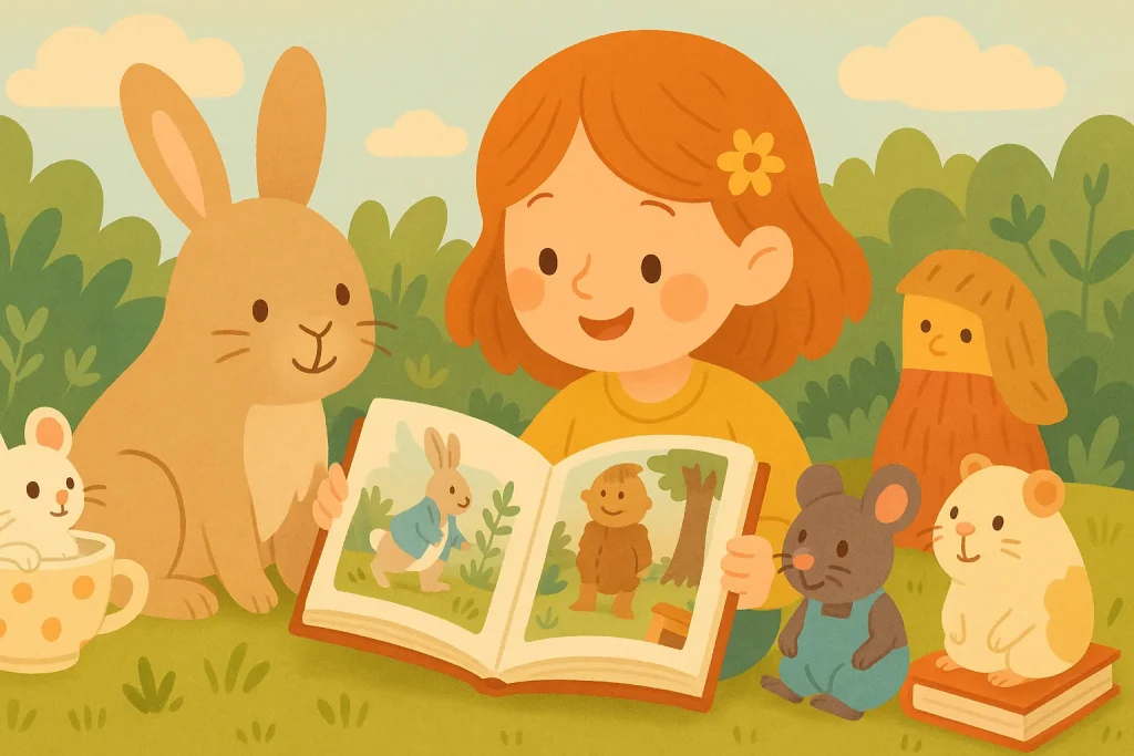 Illustratie bij Kinderboeken over konijnen & knaagdieren met een warm leesmoment voor kinderen
