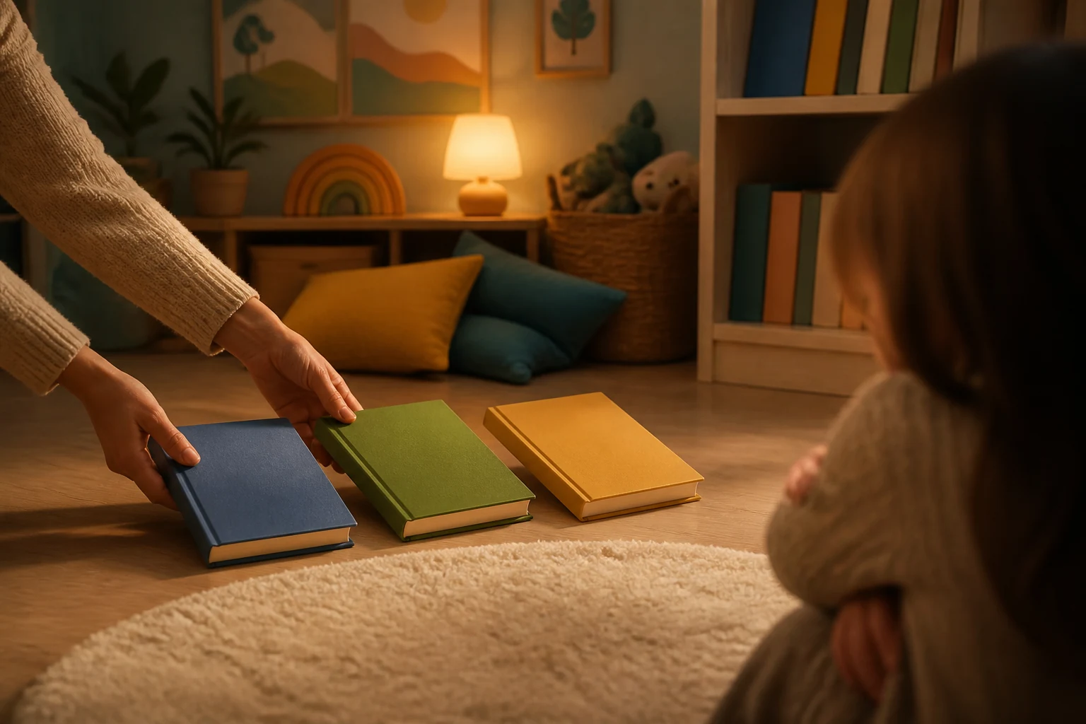 Keuzemoment met verschillende soorten kinderboeken als laagdrempelige leesopties bij mijn kind wil niet lezen.