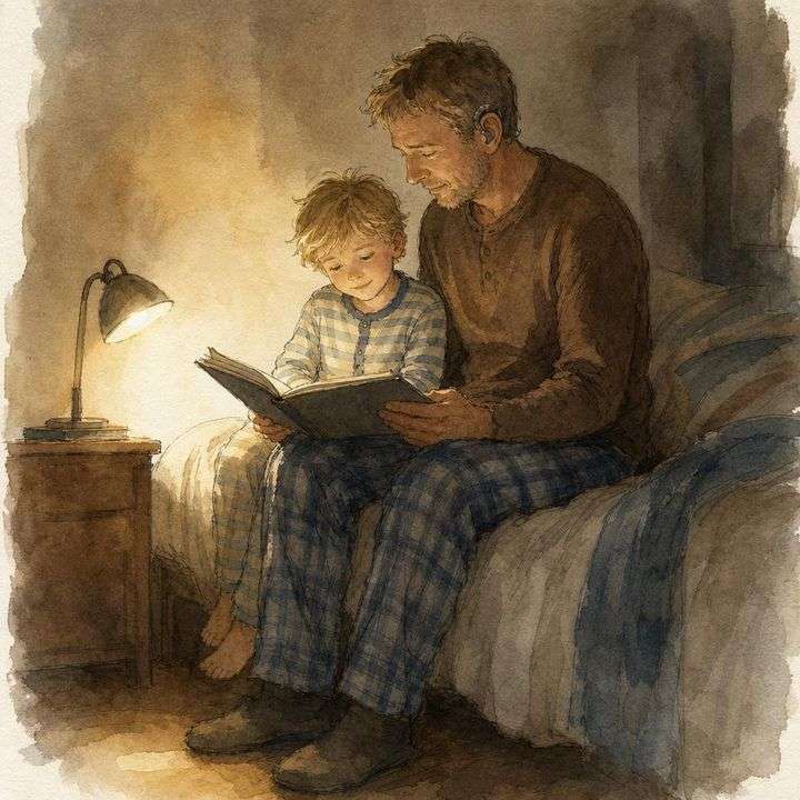 Aquarel uit een gepersonaliseerd prentenboek van Koekoek om samen te lezen