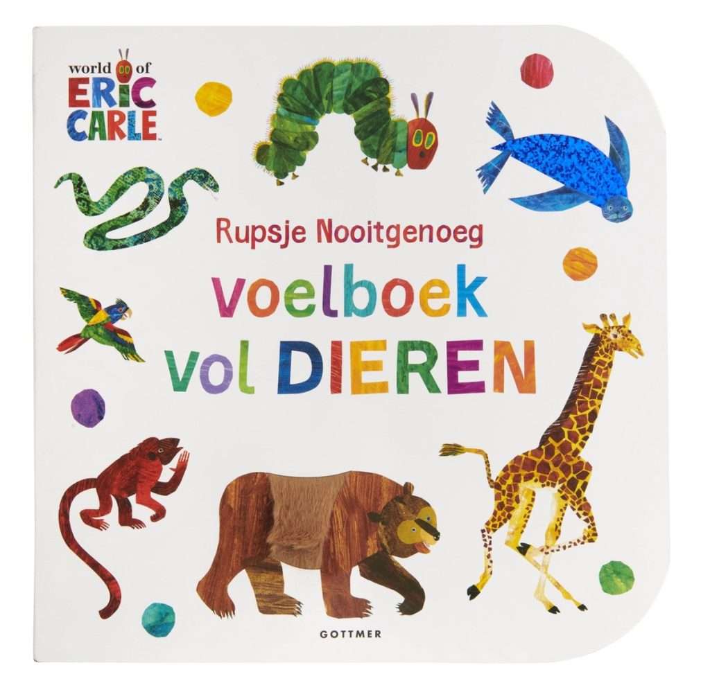 Rupsje Nooitgenoeg Voelboek vol dieren peuterboek