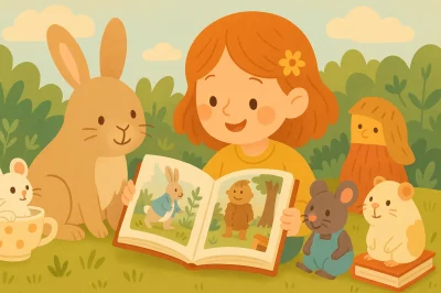 Illustratie bij Kinderboeken over konijnen & knaagdieren met een warm leesmoment voor kinderen